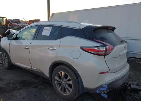 2017 Nissan Murano Sl из США, поврежденный, VIN 5N1AZ2MH3HN123906